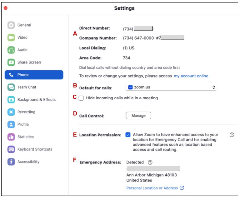 Zoom Phone Settings ITS Documentation